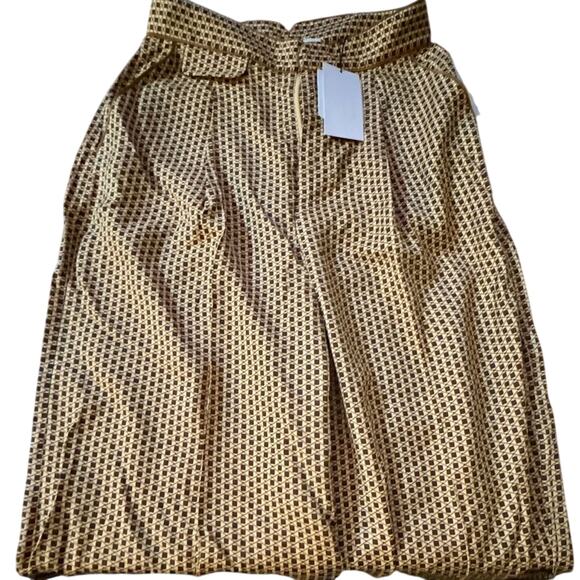 EQUIPMENT ALLETTE SILK TROUSER IN BUFF MULTI, Size 0, New with Tag MSRP $350 - Picture 7 of 11